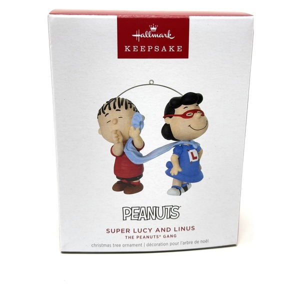 2024 Hallmark Keepsake The Peanuts Gang : Super Lucy And Linus Ornament New - Picture 6 of 9
